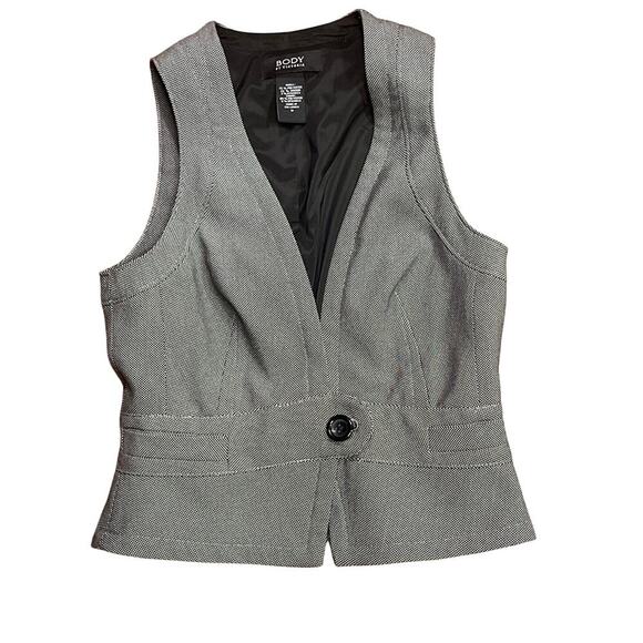 Body by Victoria Gray Front Button Closure Vest Women's Size 0 - Picture 1 of 5